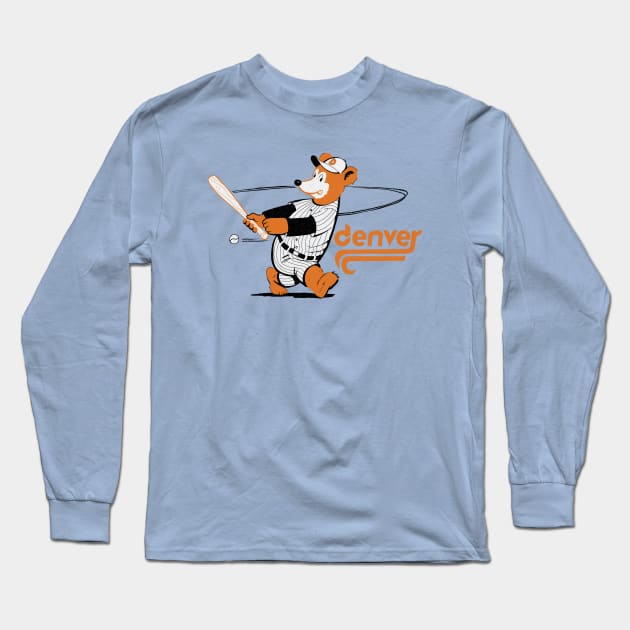 Defunct Denver Bears Minor League Baseball 1982 Long Sleeve T-Shirt by LocalZonly